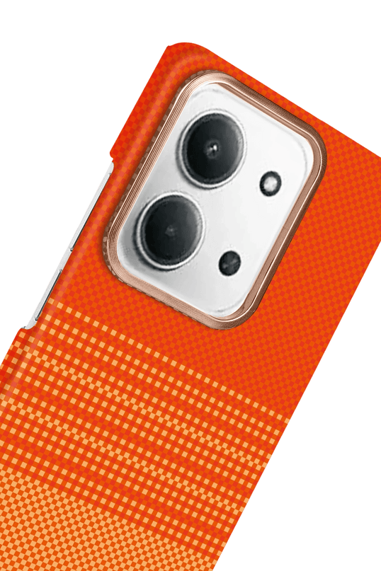 Xiaomi Redmi 15C 4G Vega Magsafe Kapak Kılıf - Turuncu 4