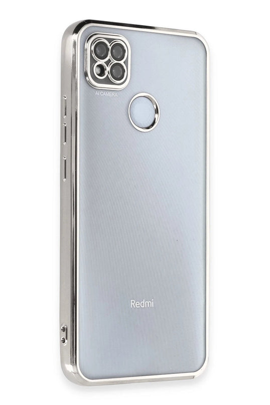 Xiaomi Redmi 9C Razer Lensli Silikon Kılıf - Gümüş