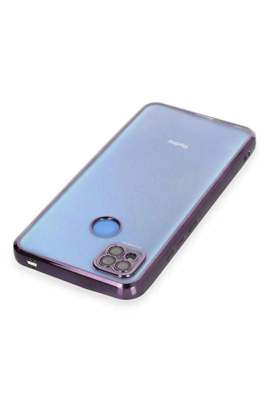 Xiaomi Redmi 9C Razer Lensli Silikon Kılıf - Mor 3