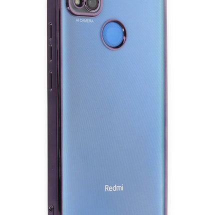 Xiaomi Redmi 9C Razer Lensli Silikon Kılıf - Mor