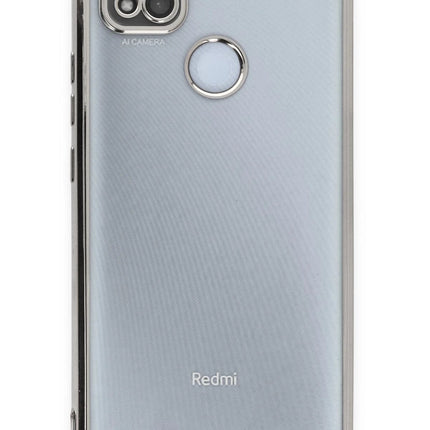 Xiaomi Redmi 9C Razer Lensli Silikon Kılıf - Gümüş 2