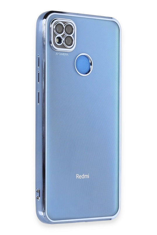 Xiaomi Redmi 9C Razer Lensli Silikon Kılıf - Açık Mavi