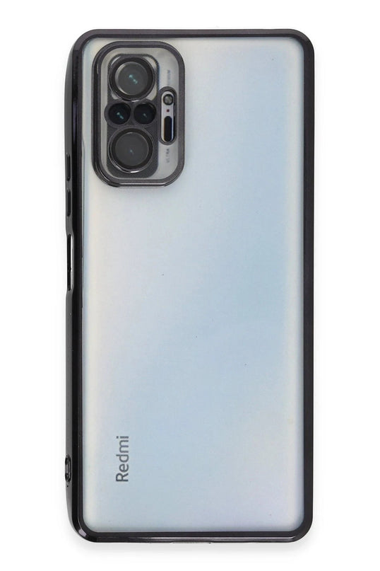 Xiaomi Redmi Note 10 Pro Razer Lensli Silikon Kılıf - Siyah 2