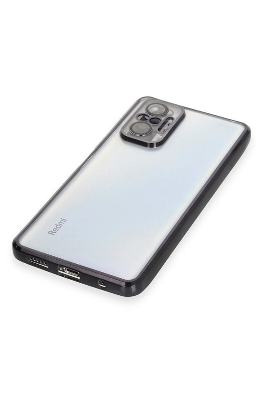 Xiaomi Redmi Note 10 Pro Razer Lensli Silikon Kılıf - Siyah 4