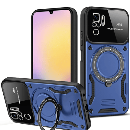 Xiaomi Redmi Note 10S Joy Lens Standlı Kapak Kılıf - Lacivert