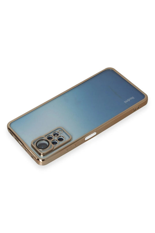 Xiaomi Redmi Note 11 Pro Razer Lensli Silikon Kılıf - Gold 3