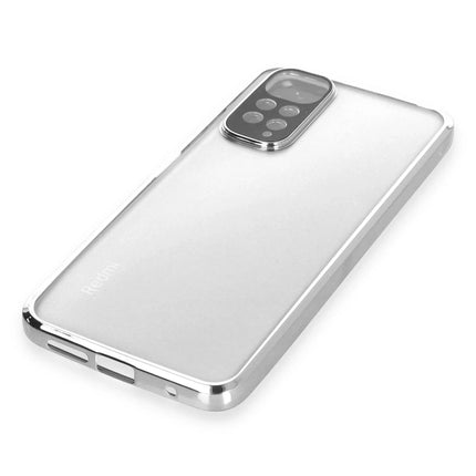 Xiaomi Redmi Note 11 Razer Lensli Silikon Kılıf - Gümüş 4
