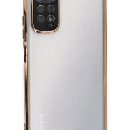 Xiaomi Redmi Note 11 Razer Lensli Silikon Kılıf - Gold 2