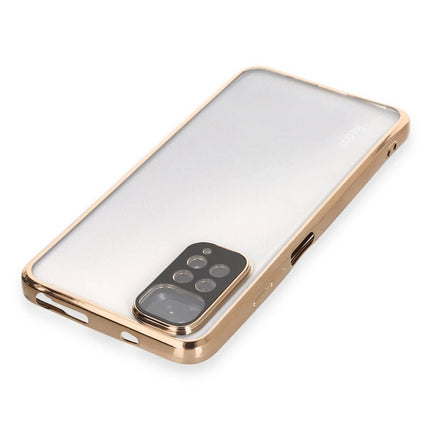 Xiaomi Redmi Note 11 Razer Lensli Silikon Kılıf - Gold 3