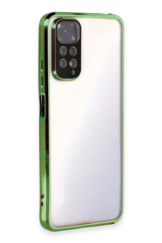 Xiaomi Redmi Note 11 Razer Lensli Silikon Kılıf - Yeşil