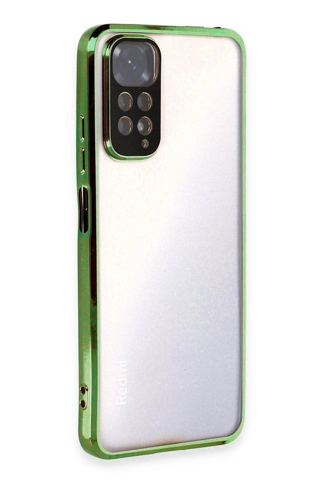 Xiaomi Redmi Note 11 Razer Lensli Silikon Kılıf - Yeşil