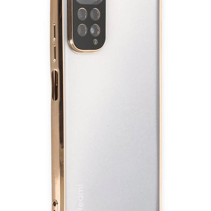 Xiaomi Redmi Note 11 Razer Lensli Silikon Kılıf - Gold