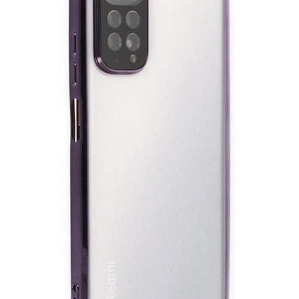Xiaomi Redmi Note 11 Razer Lensli Silikon Kılıf - Mor