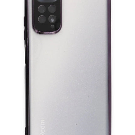 Xiaomi Redmi Note 11 Razer Lensli Silikon Kılıf - Mor 2
