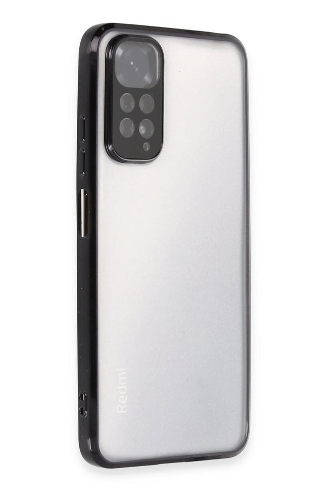 Xiaomi Redmi Note 11 Razer Lensli Silikon Kılıf - Siyah 2