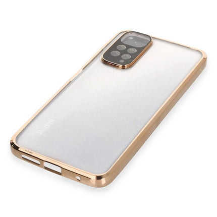 Xiaomi Redmi Note 11 Razer Lensli Silikon Kılıf - Gold 4