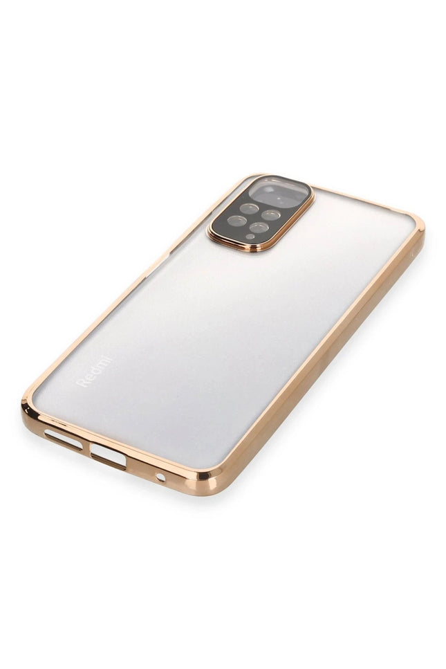 Xiaomi Redmi Note 11 Razer Lensli Silikon Kılıf - Gold 4