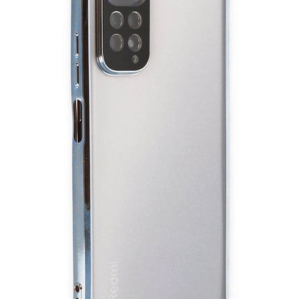Xiaomi Redmi Note 11 Razer Lensli Silikon Kılıf - Açık Mavi