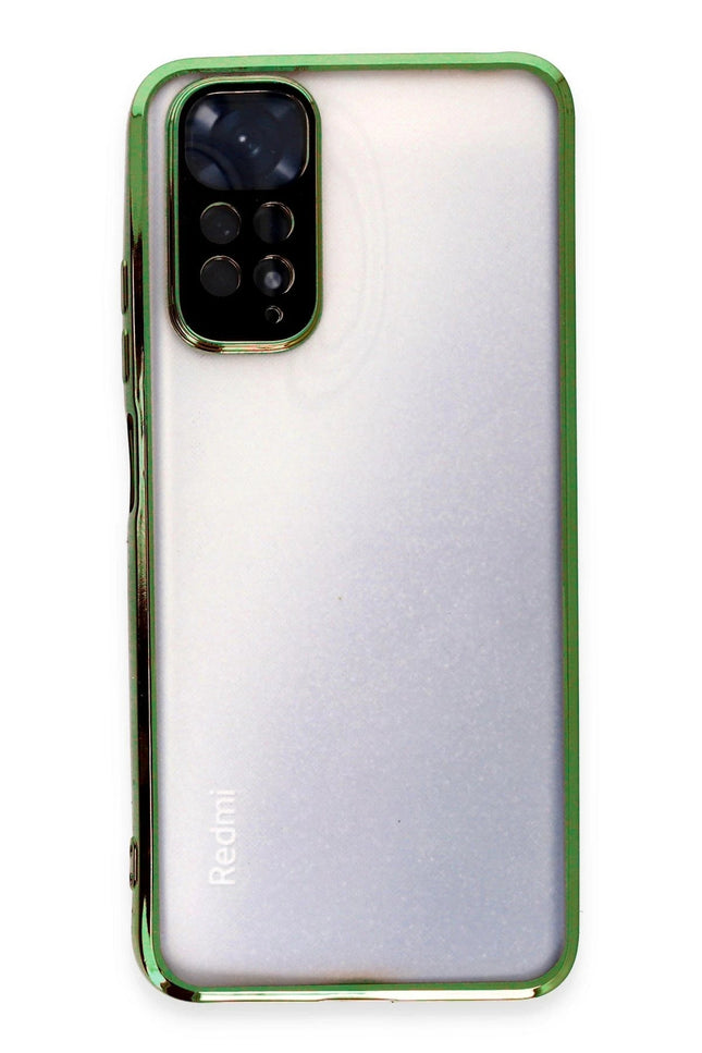 Xiaomi Redmi Note 11 Razer Lensli Silikon Kılıf - Yeşil 2