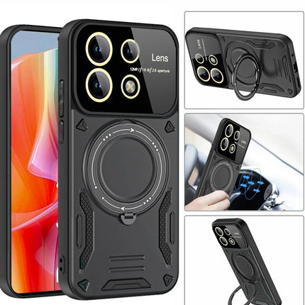 Xiaomi Redmi Note 13 Pro 4G Joy Lens Standlı Kapak Kılıf - Mor 3