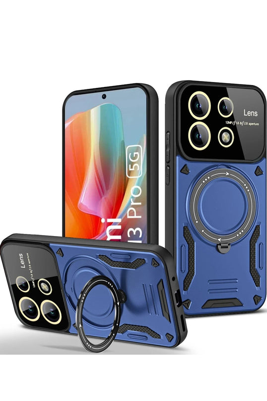 Xiaomi Redmi Note 13 Pro 4G Joy Lens Standlı Kapak Kılıf - Lacivert