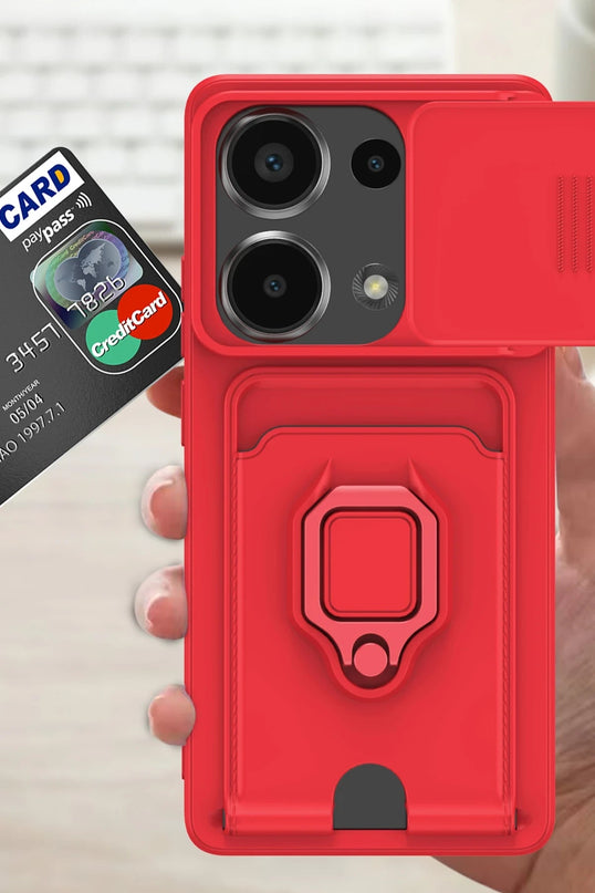 Xiaomi Redmi Note 13 Pro 4G Zuma Kartvizitli Yüzüklü Silikon Kılıf - Lacivert 3