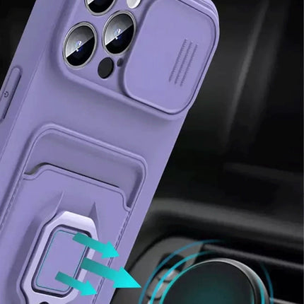 Xiaomi Redmi Note 13 Pro Plus Zuma Kartvizitli Yüzüklü Silikon Kılıf - Lila 4