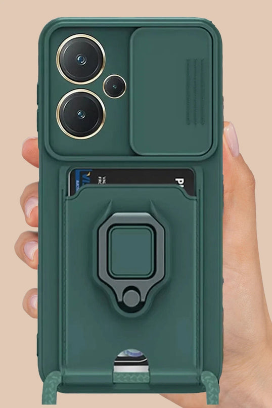 Xiaomi Redmi Note 13 Pro Plus Zuma Kartvizitli Yüzüklü Silikon Kılıf - Pembe 2