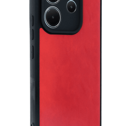 Xiaomi Redmi Note 14 4G Aras Deri Kapak Kılıf - Kırmızı 3