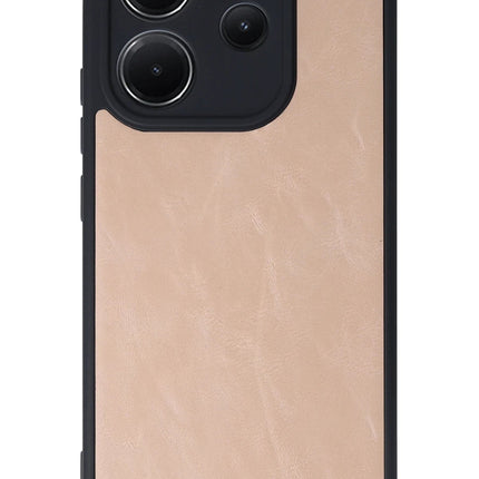 Xiaomi Redmi Note 14 4G Aras Deri Kapak Kılıf - Pudra 2