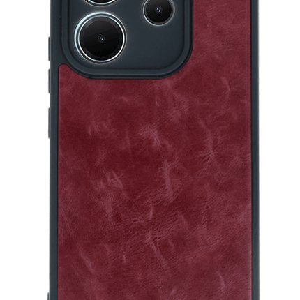 Xiaomi Redmi Note 14 4G Aras Deri Kapak Kılıf - Bordo 2