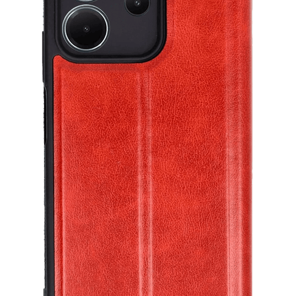 Xiaomi Redmi Note 14 4G Flip Cover Kılıf - Kırmızı