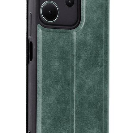 Xiaomi Redmi Note 14 4G Flip Cover Kılıf - Koyu Yeşil 2