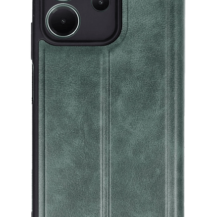 Xiaomi Redmi Note 14 4G Flip Cover Kılıf - Koyu Yeşil
