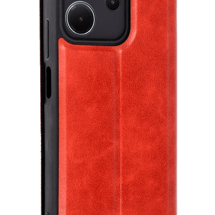 Xiaomi Redmi Note 14 4G Flip Cover Kılıf - Kırmızı 2