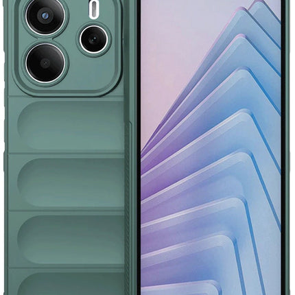 Xiaomi Redmi Note 14 4G Optimum Silikon Kılıf - Koyu Yeşil