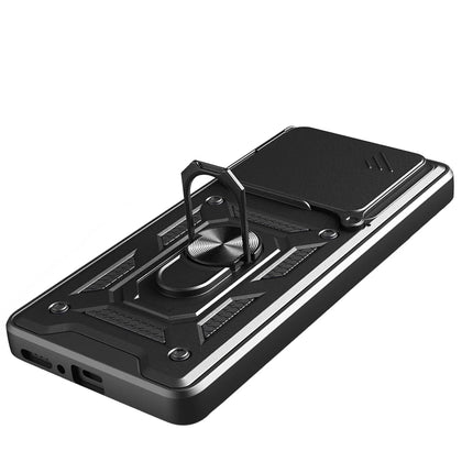Xiaomi Redmi Note 14 4G Pars Lens Yüzüklü Silikon Kılıf - Siyah 4