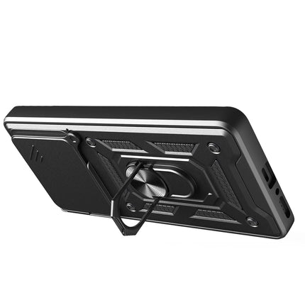 Xiaomi Redmi Note 14 4G Pars Lens Yüzüklü Silikon Kılıf - Siyah 3