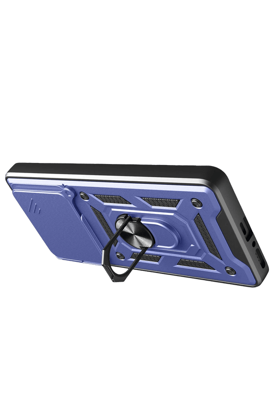 Xiaomi Redmi Note 14 4G Pars Lens Yüzüklü Silikon Kılıf - Lacivert 2
