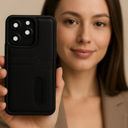Xiaomi Redmi Note 14 4G Sara Kartvizitli Deri Kılıf - Taba 2
