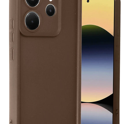 Xiaomi Redmi Note 14 4G Viera Silikon Kılıf - Kahverengi