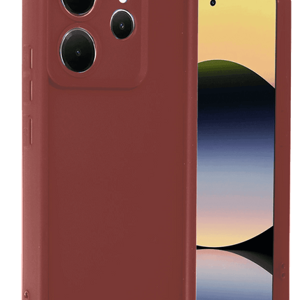 Xiaomi Redmi Note 14 4G Viera Silikon Kılıf - Bordo