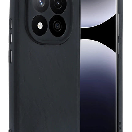 Xiaomi Redmi Note 14 Pro 4G Aras Deri Kapak Kılıf - Siyah