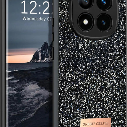 Xiaomi Redmi Note 14 Pro 4G Bright Simli Kapak Kılıf - Siyah