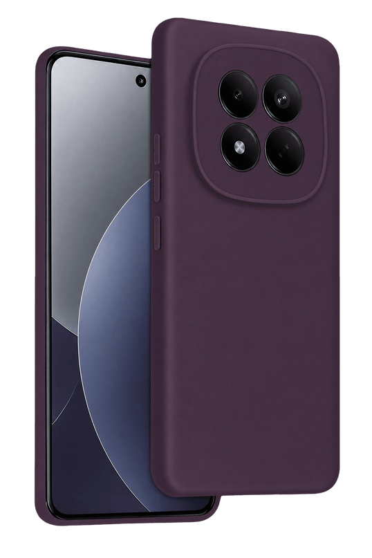 Xiaomi Redmi Note 15 Pro 4G First Silikon Kılıf - Mürdüm