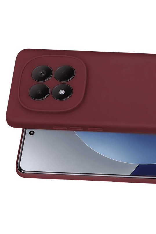 Xiaomi Redmi Note 15 Pro 4G First Silikon Kılıf - Bordo 2