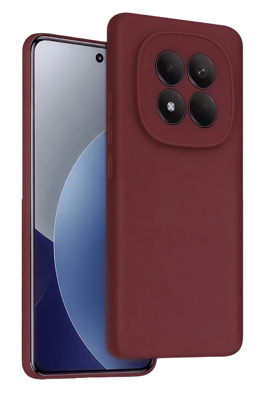 Xiaomi Redmi Note 15 Pro 4G First Silikon Kılıf - Bordo