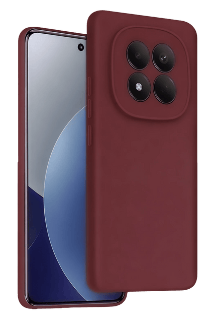 Xiaomi Redmi Note 15 Pro 4G First Silikon Kılıf - Bordo