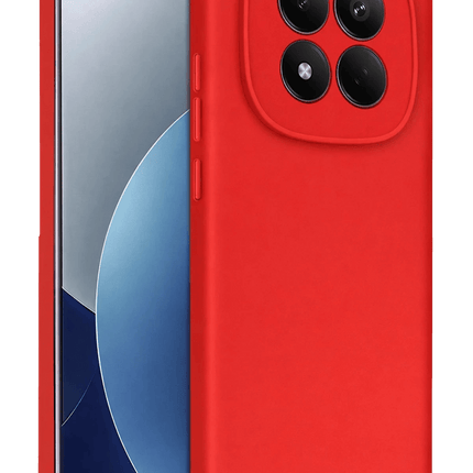 Xiaomi Redmi Note 15 Pro 4G First Silikon Kılıf - Kırmızı
