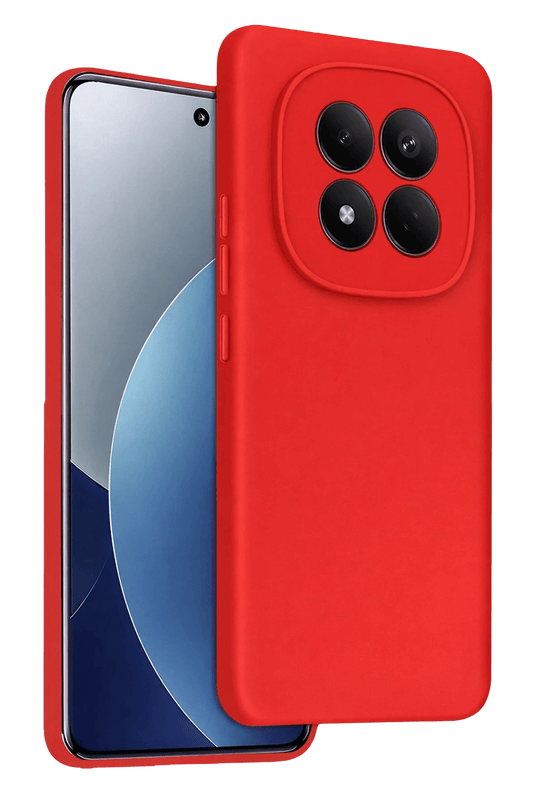 Xiaomi Redmi Note 15 Pro 4G First Silikon Kılıf - Kırmızı